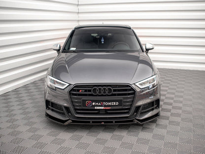 Maxton Design - FRONT SPLITTER V.1 AUDI S3 SPORTBACK 8V FACELIFT
