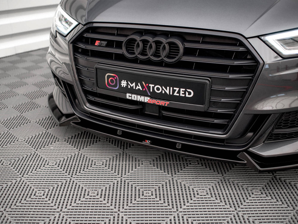 Maxton Design - FRONT SPLITTER V.1 AUDI S3 SPORTBACK 8V FACELIFT