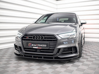 Maxton Design - STREET PRO FRONT SPLITTER AUDI S3 SPORTBACK 8V FACELIFT