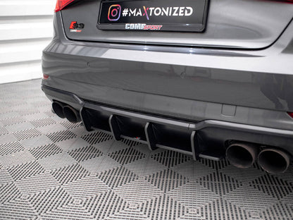 Maxton Design - STREET PRO REAR DIFFUSER AUDI S3 SPORTBACK 8V FACELIFT