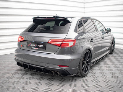 Maxton Design - STREET PRO REAR SIDE SPLITTERS AUDI S3 SPORTBACK 8V FACELIFT