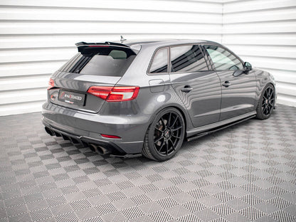 Maxton Design - REAR SIDE SPLITTERS AUDI S3 SPORTBACK 8V FACELIFT