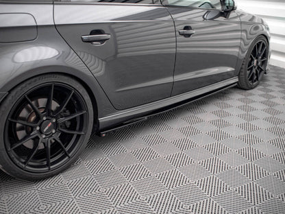 Maxton Design - Side Skirt Diffusers V.2 Audi S3 / A3 S-Line Sportback 8V / 8V Facelift