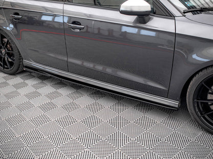 Maxton Design - Side Skirt Diffusers V.2 Audi S3 / A3 S-Line Sportback 8V / 8V Facelift