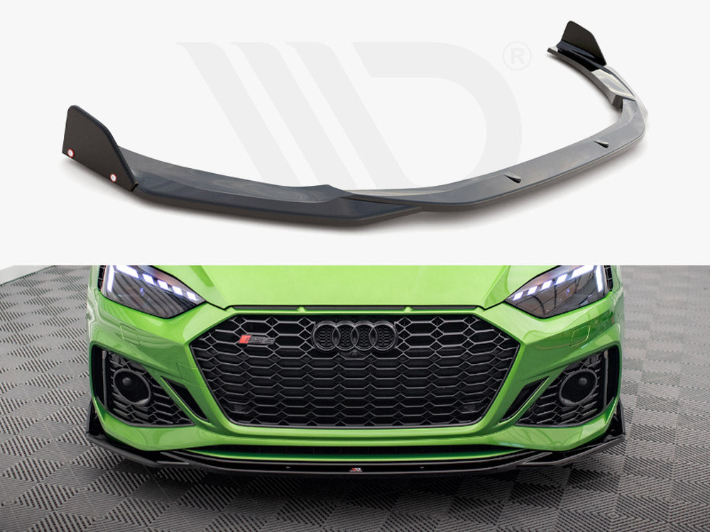 Maxton Design - FRONT SPLITTER V.1 + FLAPS AUDI RS5 F5 FACELIFT