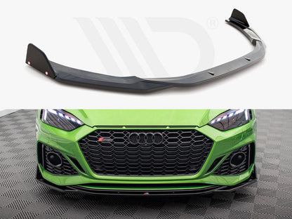 Maxton Design - FRONT SPLITTER V.1 + FLAPS AUDI RS5 F5 FACELIFT