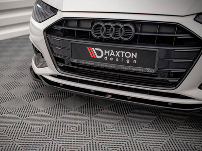 Maxton Design - FRONT SPLITTER V.2 AUDI A4 B9 FACELIFT