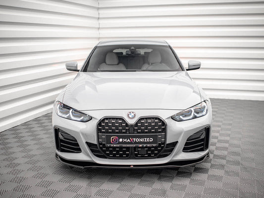 Maxton Design - FRONT SPLITTER V.1 BMW 4 / I4 GRAN COUPE M-PACK / M440I G26