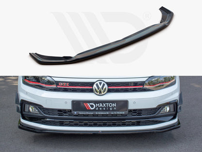 Maxton Design - Front Splitter V.2 Volkswagen Polo GTI / R-Line Mk6 (2017-2021)
