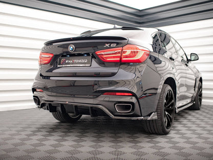 Maxton Design - CENTRAL REAR SPLITTER (VERTICAL BARS) BMW X6 M SPORT F16