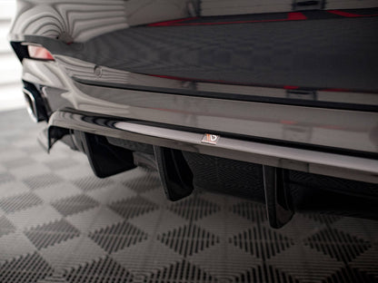 Maxton Design - CENTRAL REAR SPLITTER (VERTICAL BARS) BMW X6 M SPORT F16