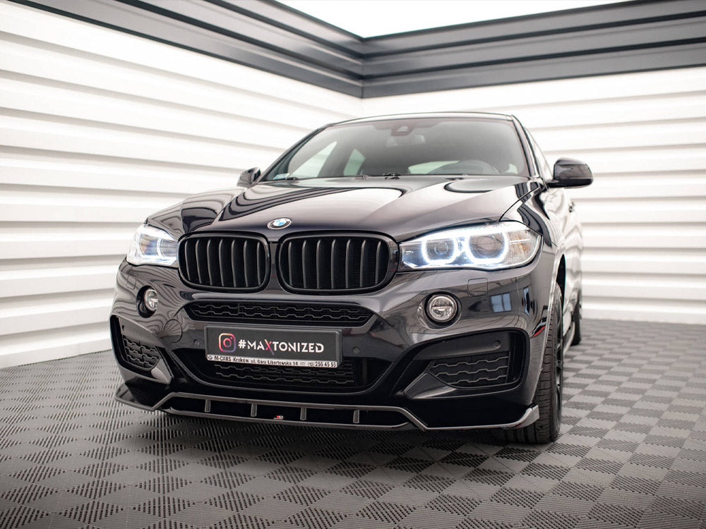 Maxton Design - FRONT SPLITTER V.2 BMW X6 M SPORT F16