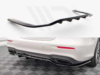 Maxton Design - Central Rear Splitter (Vertical Bars) Mercedes E AMG-Line Sedan W213 Facelift