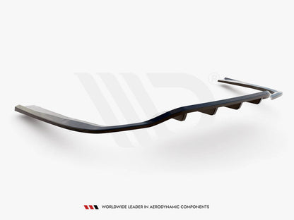 Maxton Design - Central Rear Splitter (Vertical Bars) Mercedes E AMG-Line Sedan W213 Facelift