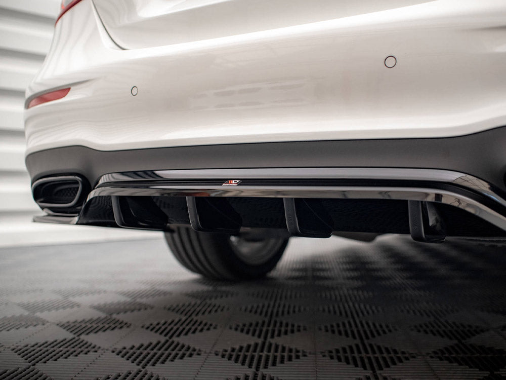 Maxton Design - Rear Splitter (Vertical Bars) Mercedes E AMG-Line Sedan W213 Facelift