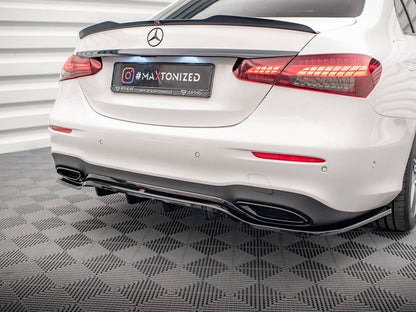 Maxton Design - Rear Splitter (Vertical Bars) Mercedes E AMG-Line Sedan W213 Facelift