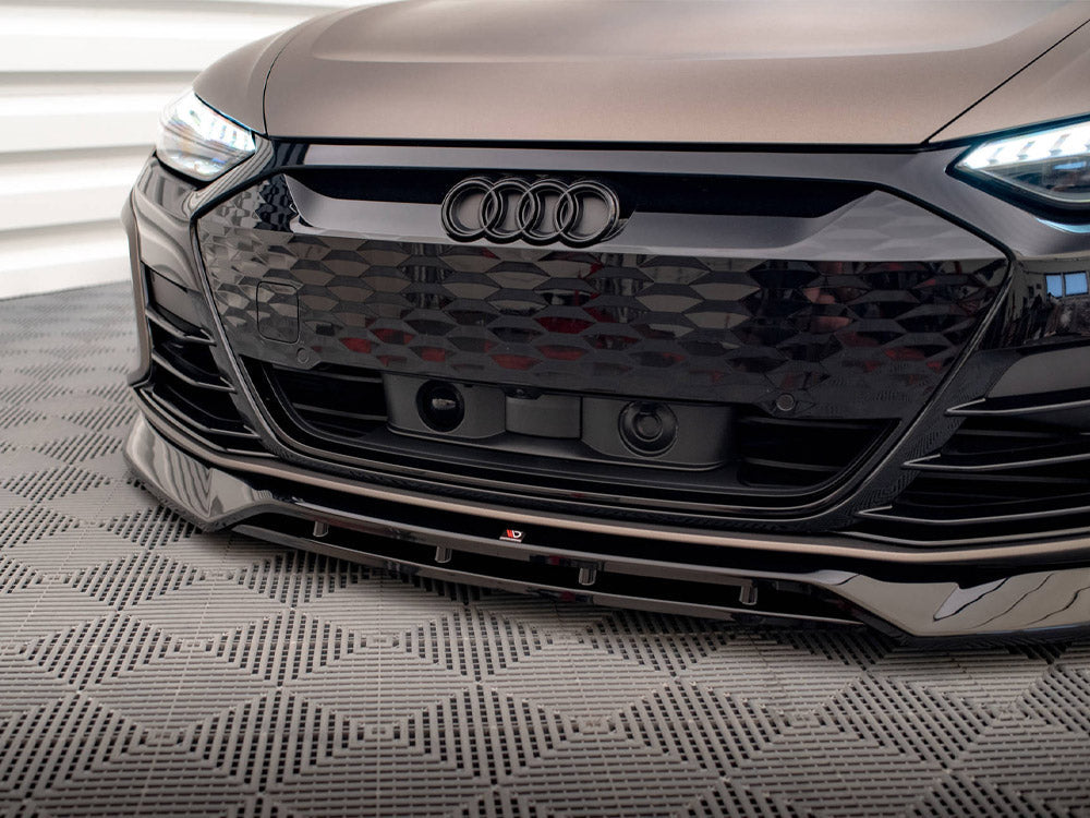 Maxton Design - FRONT SPLITTER V.3 AUDI E-TRON GT / RS GT MK1