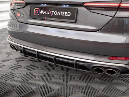 Maxton Design - STREET PRO REAR DIFFUSER AUDI S5 COUPE / SPORTBACK F5
