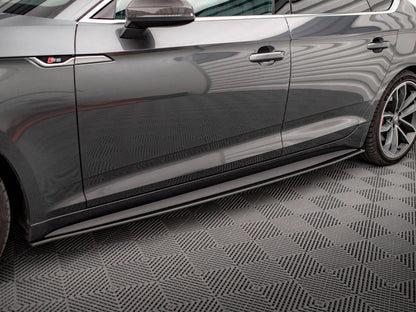 Maxton Design - STREET PRO SIDE SKIRTS DIFFUSERS AUDI A5 S-LINE / S5 SPORTBACK F5
