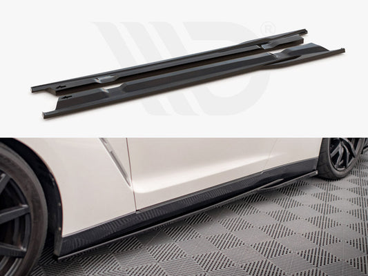 Maxton Design - SIDE SKIRTS DIFFUSERS NISSAN GTR R35 1ST FACELIFT
