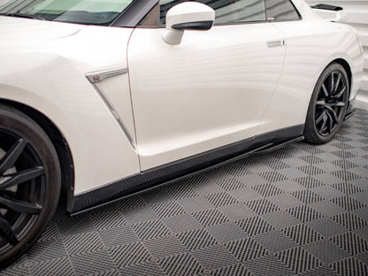 Maxton Design - SIDE SKIRTS DIFFUSERS NISSAN GTR R35 1ST FACELIFT