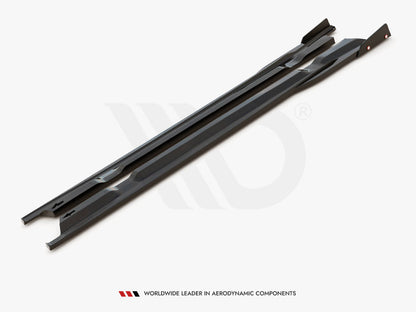 Maxton Design - SIDE SKIRTS DIFFUSERS + FLAPS NISSAN GTR R35 1ST FACELIFT