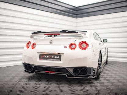Maxton Design - CENTRAL REAR SPLITTER (VERTICAL BARS) NISSAN GTR R35 1ST FACELIFT