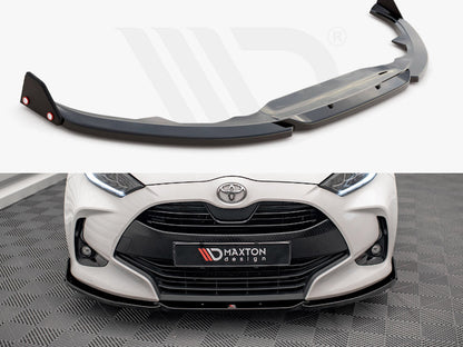 Maxton Design - FRONT SPLITTER V.1 + FLAPS TOYOTA YARIS MK4