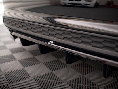 Maxton Design - CENTRAL REAR SPLITTER (VERTICAL BARS) AUDI A3 S-LINE SEDAN 8Y