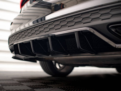 Maxton Design - CENTRAL REAR SPLITTER (VERTICAL BARS) AUDI A3 S-LINE SEDAN 8Y