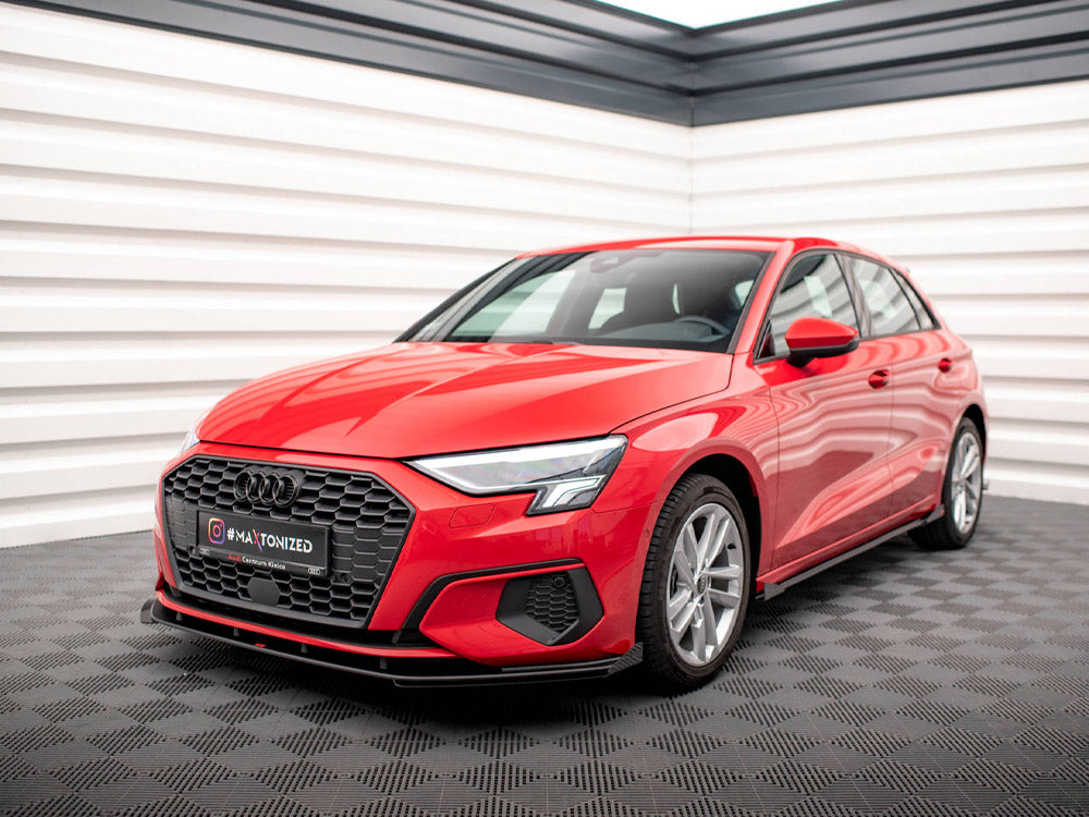 Maxton Design - STREET PRO FRONT SPLITTER + FLAPS AUDI A3 8Y
