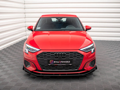 Maxton Design - STREET PRO FRONT SPLITTER + FLAPS AUDI A3 8Y