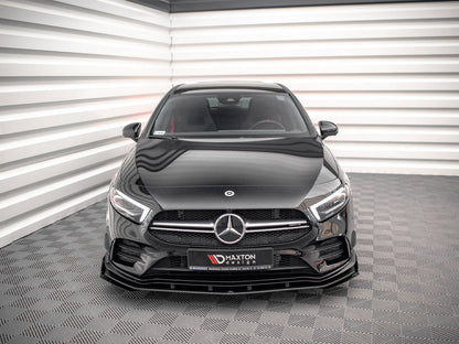 Maxton Design - STREET PRO FRONT SPLITTER + FLAPS MERCEDES A35 AMG / AMG-LINE W177