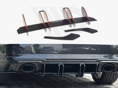 Maxton Design - REAR DIFFUSER V.2 AUDI RS3 8V FL SPORTBACK