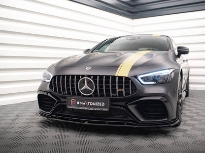 Maxton Design - FRONT SPLITTER V.2 MERCEDES AMG GT 63S 4-DOOR COUPE (2018 -)