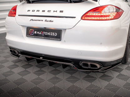 Maxton Design - CENTRAL REAR SPLITTER (VERTICAL BARS) PORSCHE PANAMERA TURBO 970