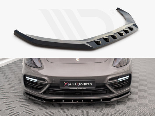 Maxton Design - FRONT SPLITTER V.1 PORSCHE PANAMERA E-HYBRID 971