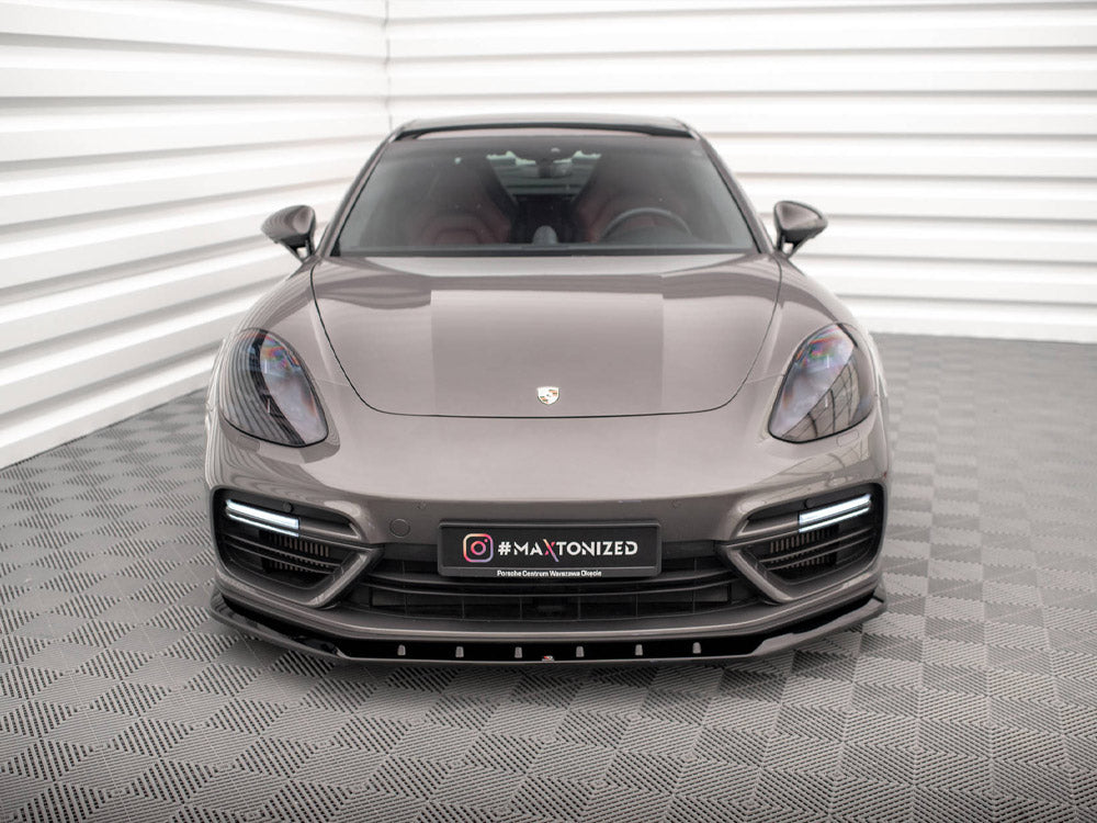 Maxton Design - FRONT SPLITTER V.1 PORSCHE PANAMERA E-HYBRID 971