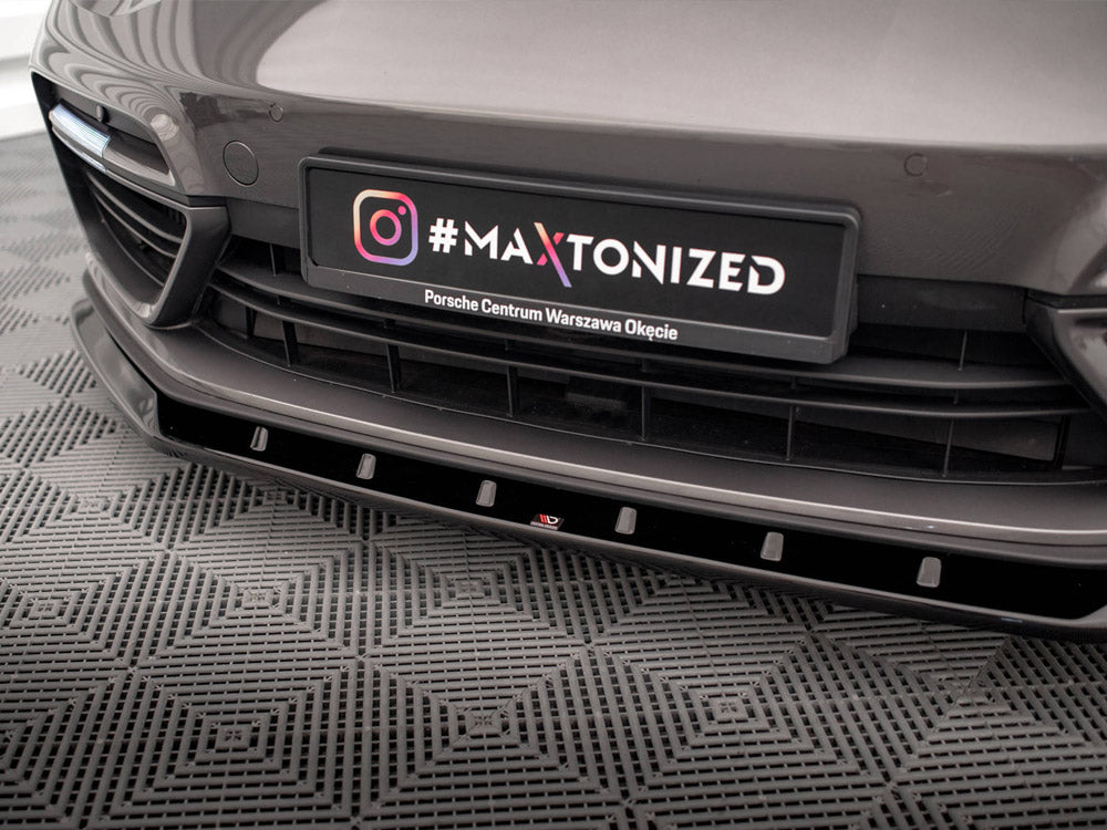 Maxton Design - FRONT SPLITTER V.1 PORSCHE PANAMERA E-HYBRID 971