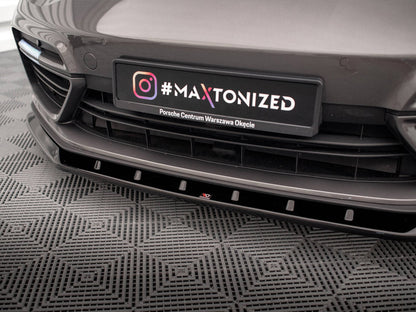 Maxton Design - FRONT SPLITTER V.1 PORSCHE PANAMERA E-HYBRID 971