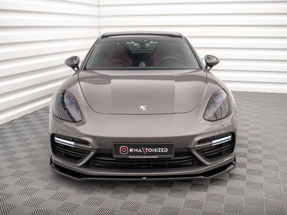 Maxton Design - FRONT SPLITTER V.2 PORSCHE PANAMERA E-HYBRID 971