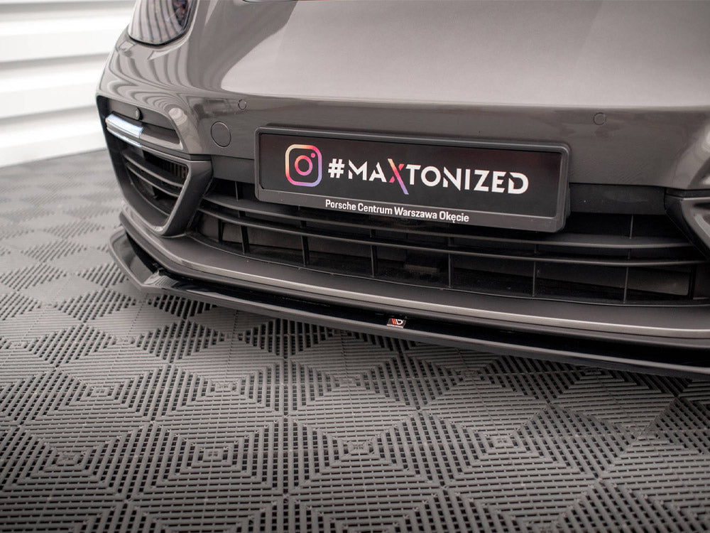 Maxton Design - FRONT SPLITTER V.2 PORSCHE PANAMERA E-HYBRID 971