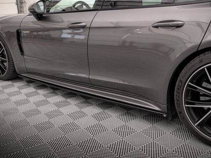 Maxton Design - Side Skirts Diffusers V.1 Porsche Panamera Turbo S E-Hybrid / Panamera E-Hybrid / Panamera 4S 971