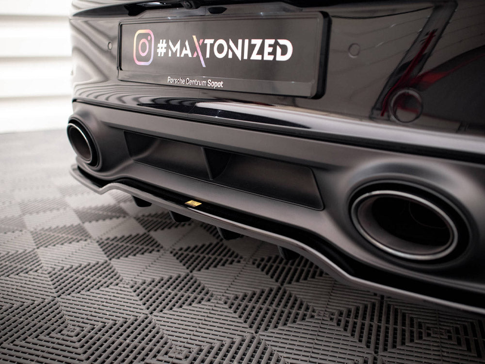 Maxton Design - CENTRAL REAR SPLITTER (VERTICAL BARS) PORSCHE 911 TURBO S 992
