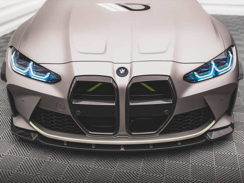 Maxton Design V1 Carbon Fibre/Carbon Fiber Front Lip Splitter & Chin Spoiler for BMW M3 G80/G81 Touring & M4 G82 (2021+) - G8