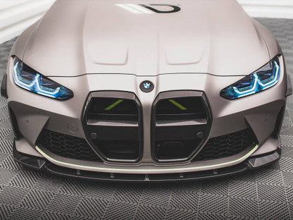Maxton Design V1 Carbon Fibre/Carbon Fiber Front Lip Splitter & Chin Spoiler for BMW M3 G80/G81 Touring & M4 G82 (2021+) - G8