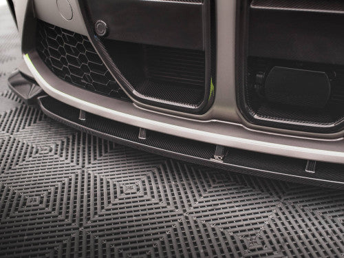 Maxton Design V1 Carbon Fibre/Carbon Fiber Front Lip Splitter & Chin Spoiler for BMW M3 G80/G81 Touring & M4 G82 (2021+) - G8