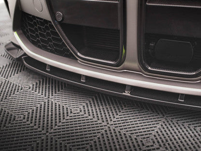 Maxton Design V1 Carbon Fibre/Carbon Fiber Front Lip Splitter & Chin Spoiler for BMW M3 G80/G81 Touring & M4 G82 (2021+) - G8