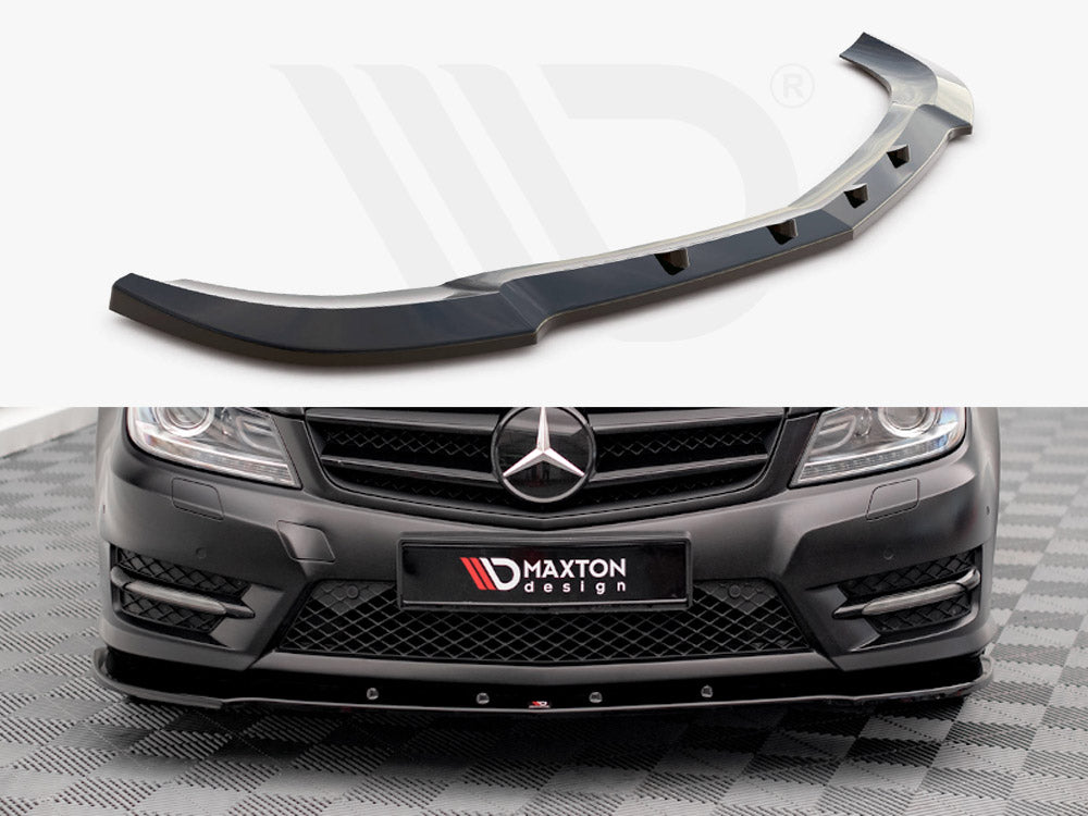 Maxton Design - FRONT SPLITTER V.2 MERCEDES C COUPE AMG-LINE C204/S204/W204
