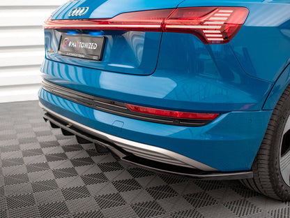 Maxton Design - CENTRAL REAR SPLITTER (VERTICAL BARS) AUDI E-TRON